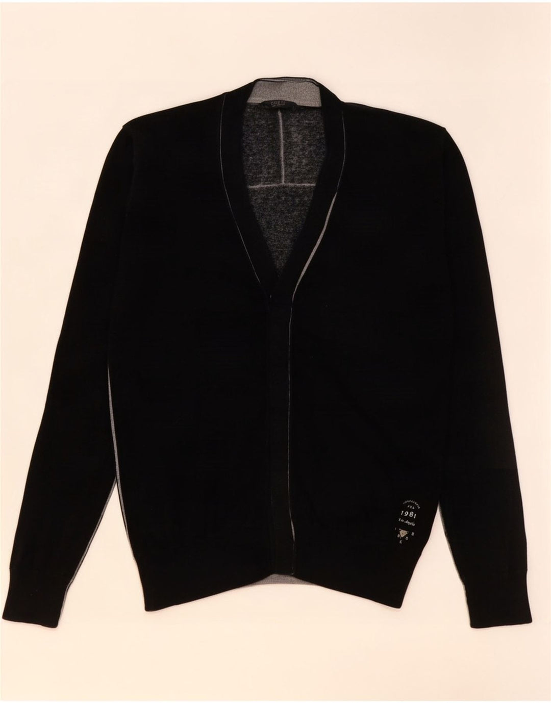 Guess Herre cardigan sweater Medium Sort Bomuld