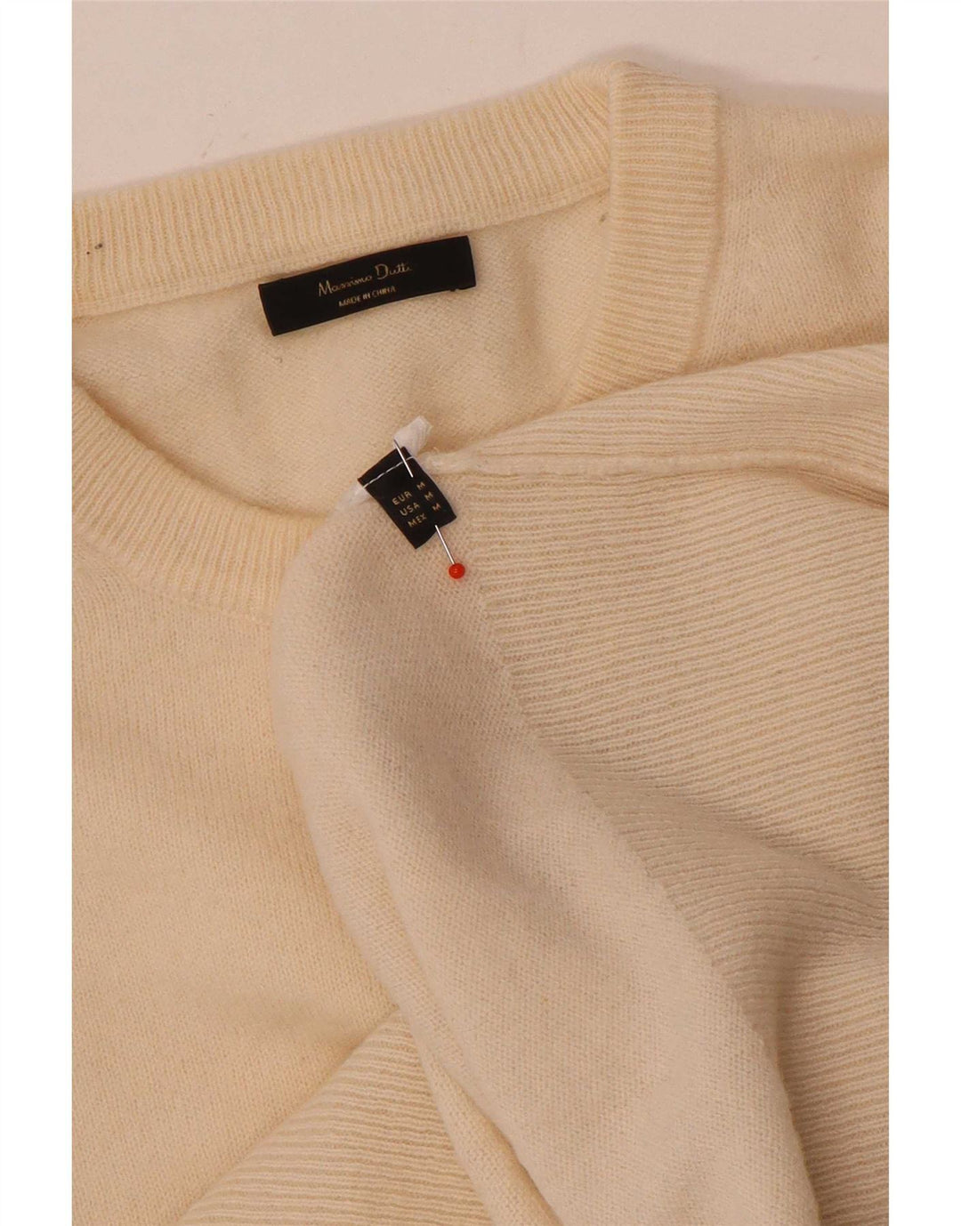 Massimo Dutti Dame Jumper Sweater UK 14 Medium Beige