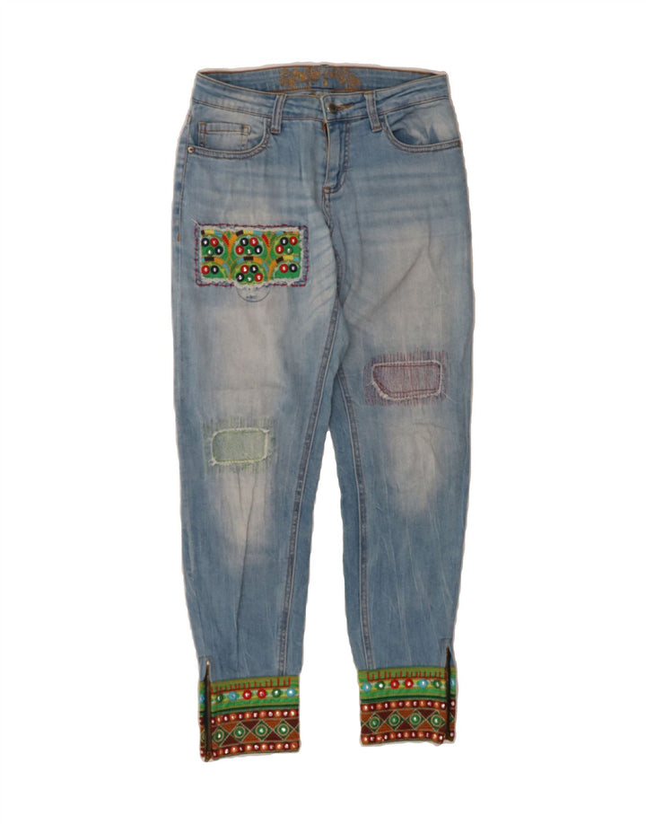 DESIGUAL Womens Slim Jeans W26 L27 Blue Vintage Desigual and Second-Hand Desigual from Messina Hembry 