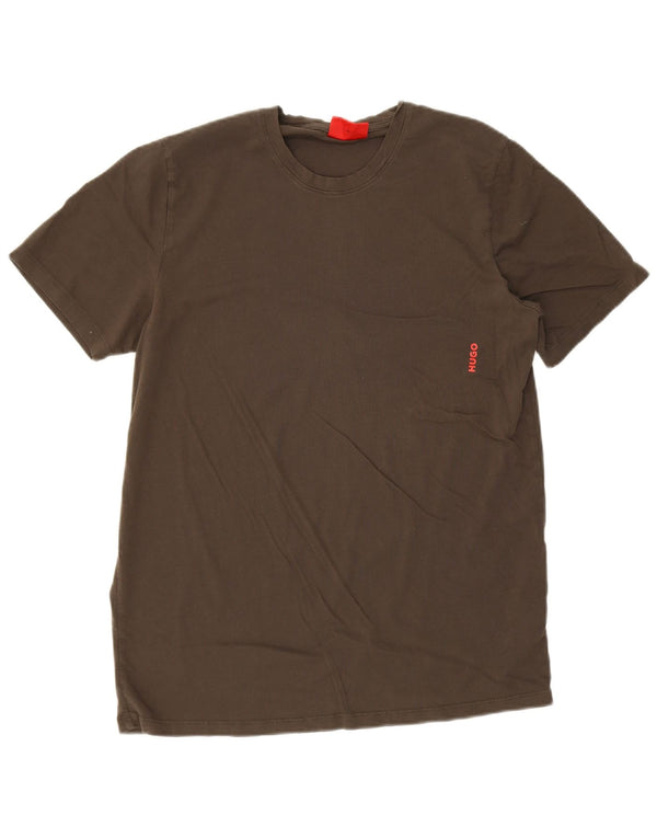 Hugo Boss Herre T-Shirt Top XL Grå Bomuld