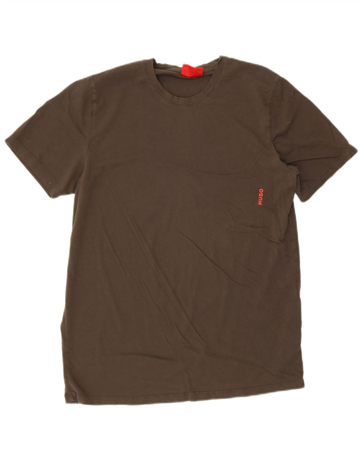 Hugo Boss Herre T-Shirt Top XL Grå Bomuld
