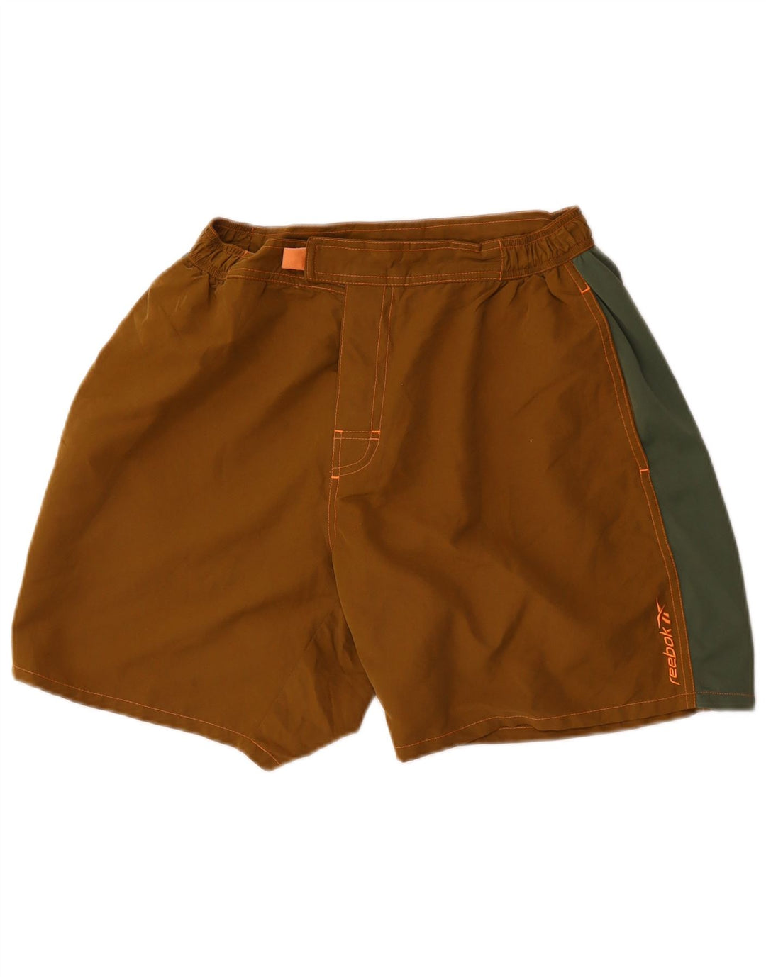 Reebok Badeshorts til mænd Large Khaki Colourblock Polyester