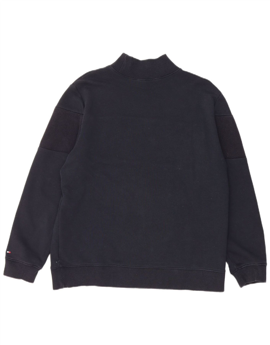 Tommy Hilfiger Dame Grafisk Sweatshirt Jumper UK 14 Medium Sort Bomuld