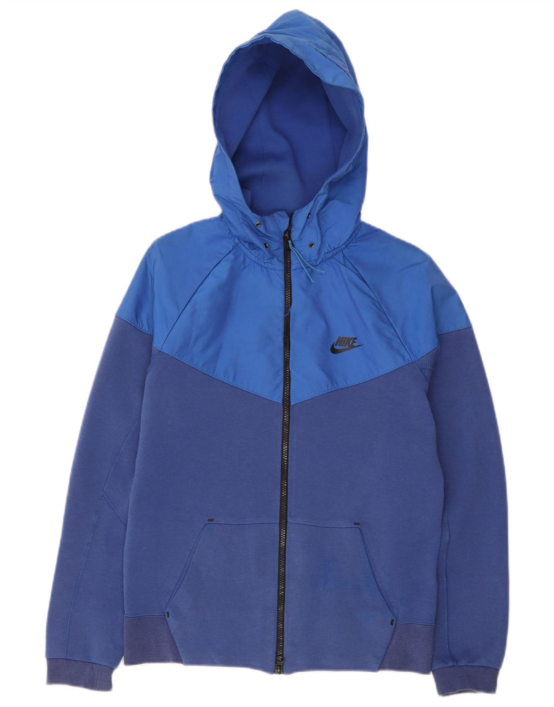 Nike Hættetrøje med lynlås til mænd, lille blå Colourblock Bomuld
