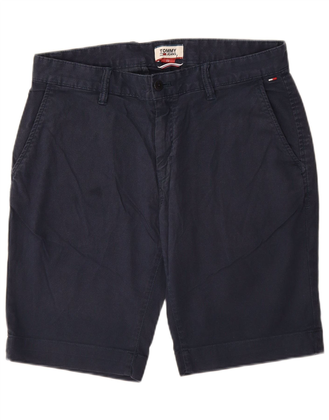 TOMMY HILFIGER Chino-shorts til mænd W32 Mellem marineblå bomuld