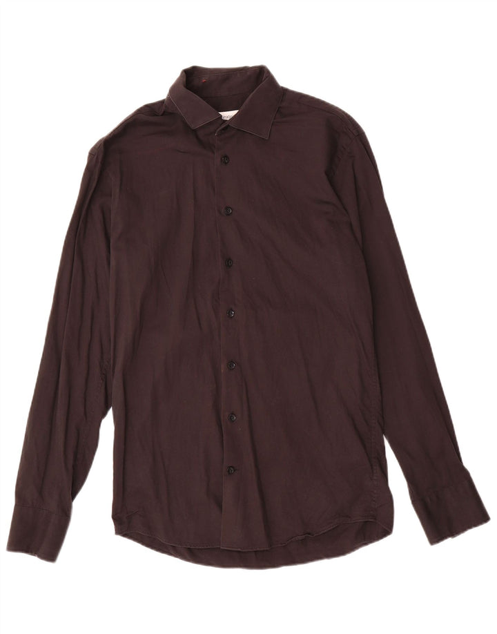 Calvin Klein herreskjorte str. 38 Lille sort bomuld