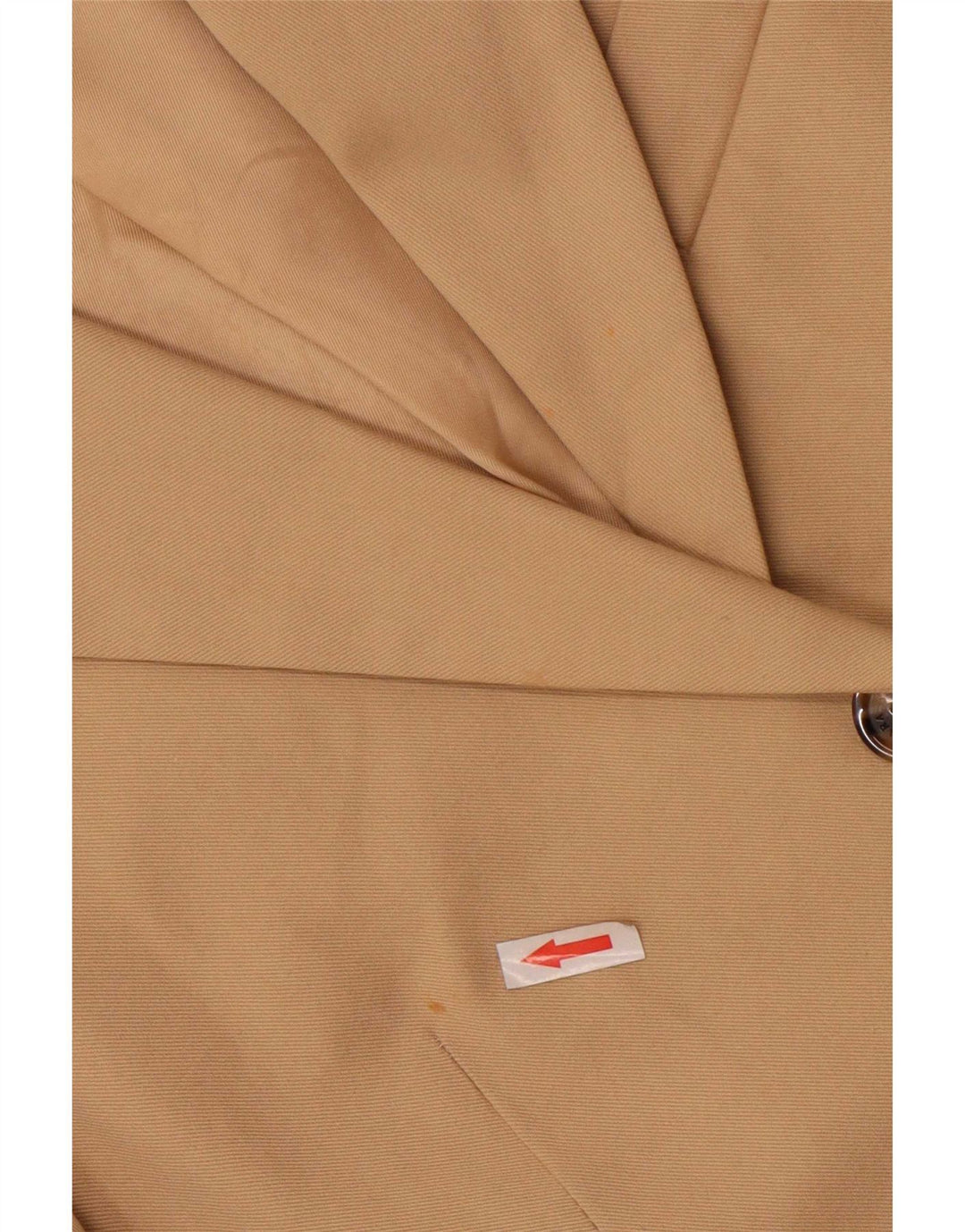 Zara Dame 2-knaps blazerjakke EU 42 Large Beige Cotton