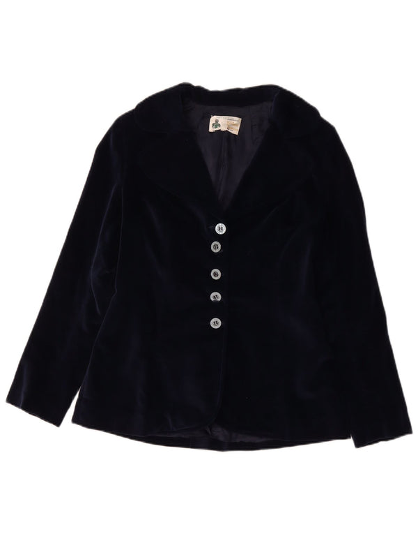 Duca Visconti Di Modrone Womens 5 Button Blazer Jacket IT 44 Medium Navy Bl