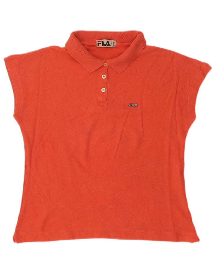 Fila Dame Polo Shirt IT 46 Large Orange