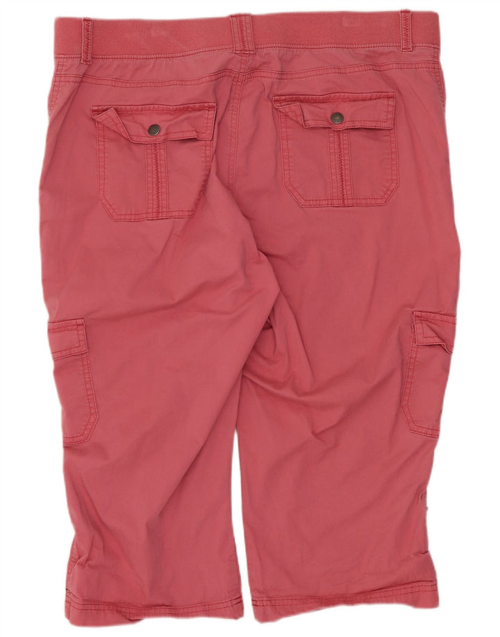 Lee Womens Relaxed Fit Cargo Bermuda Shorts W36 XL Pink