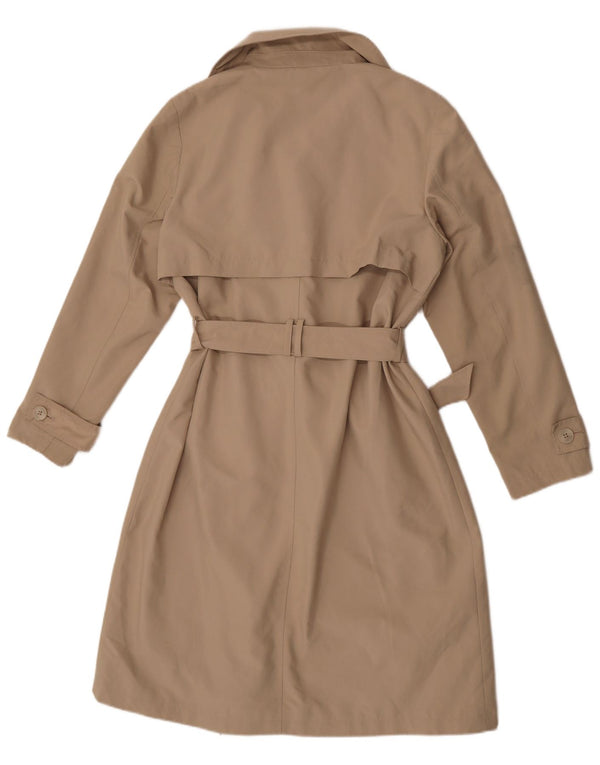 Marks & Spencer Trench Coat til kvinder UK 14 Large Beige Polyester