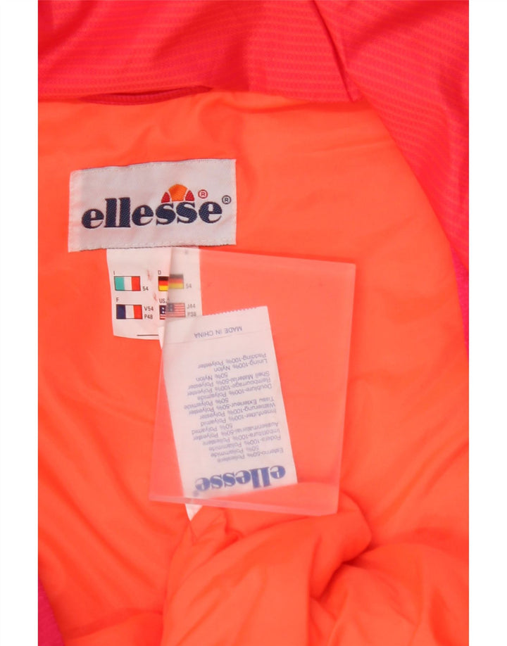 ELLESSE Ski Jumpsuit til mænd IT 54 XL Pink Colourblock Polyester