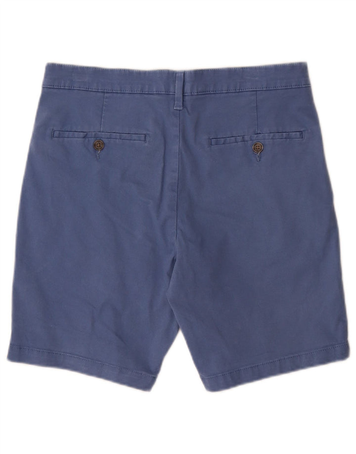 MARKS & SPENCER Chino-shorts til mænd W30 Mellemblå bomuld