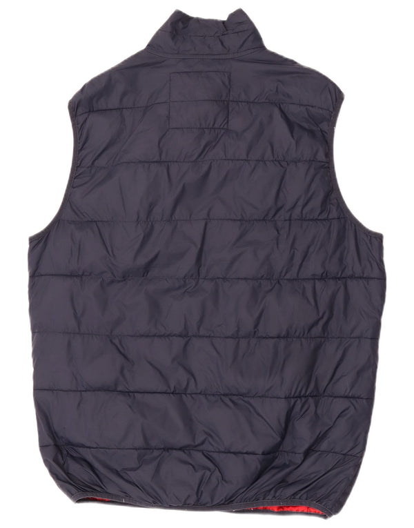 Jack & Jones Polstret Gilet UK 42 XL Marineblå nylon til mænd