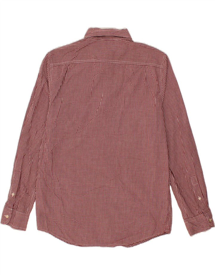 CHAPS Mens Custom Fit Shirt XL Red Gingham Cotton Vintage Chaps and Second-Hand Chaps from Messina Hembry 