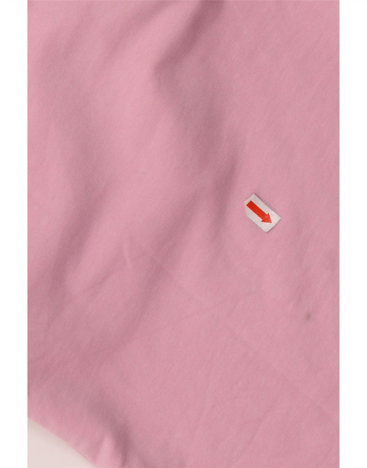 PUMA Grafisk T-shirt top til kvinder UK 18 XL Pink Colourblock Bomuld