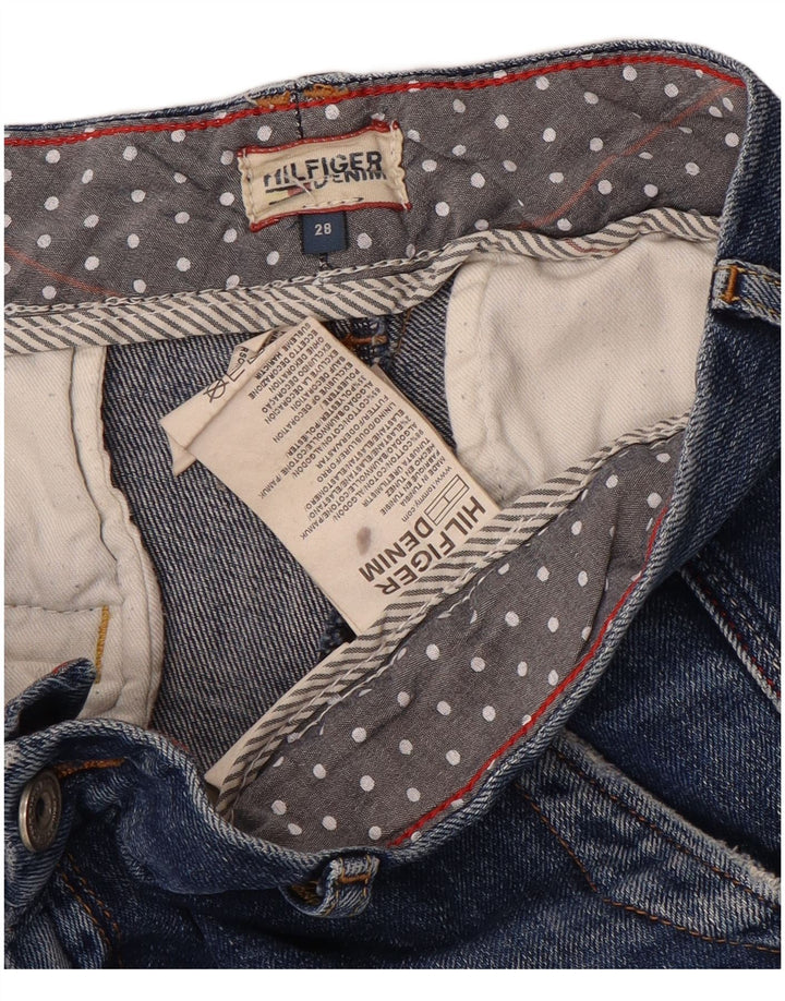 Tommy Hilfiger denimshorts til kvinder W28 Mellemblå bomuld