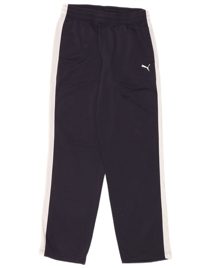PUMA Træningsdragt bukser til mænd Large Navy Blue Colourblock Polyester