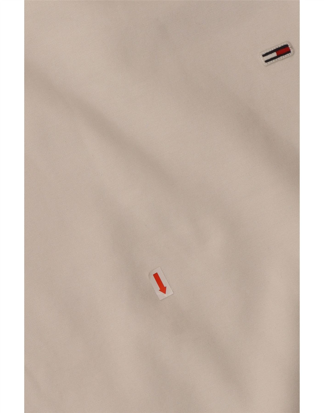 TOMMY HILFIGER Oversized sweatshirttrøje til kvinder UK 6 XS hvid bomuld