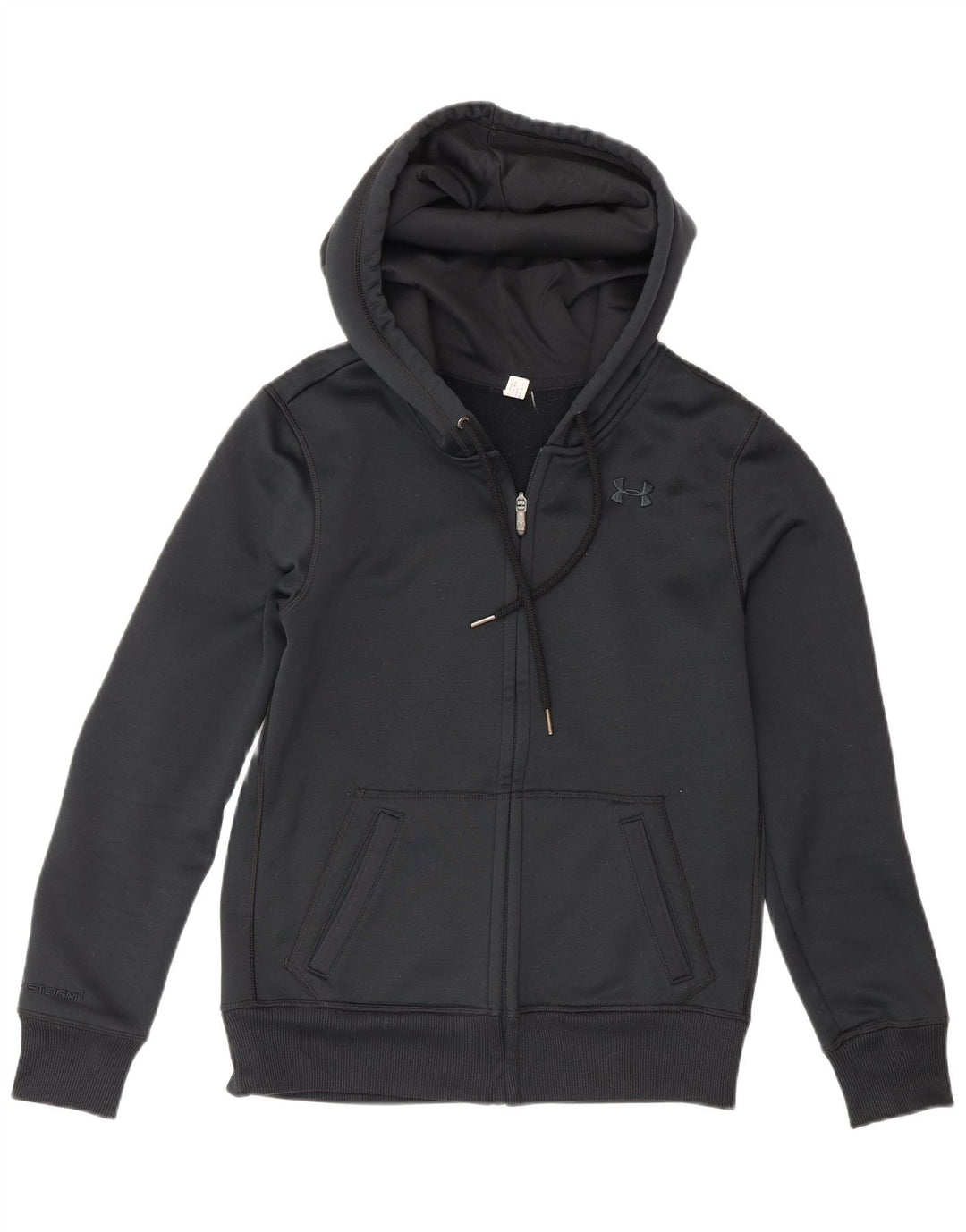 Under Armour Herre hættetrøje med lynlås, lille sort