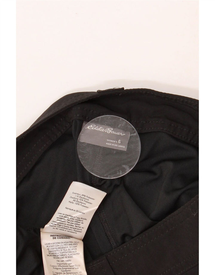 EDDIE BAUER Mininederdel til kvinder US 6 Medium W32 Sort Polyester