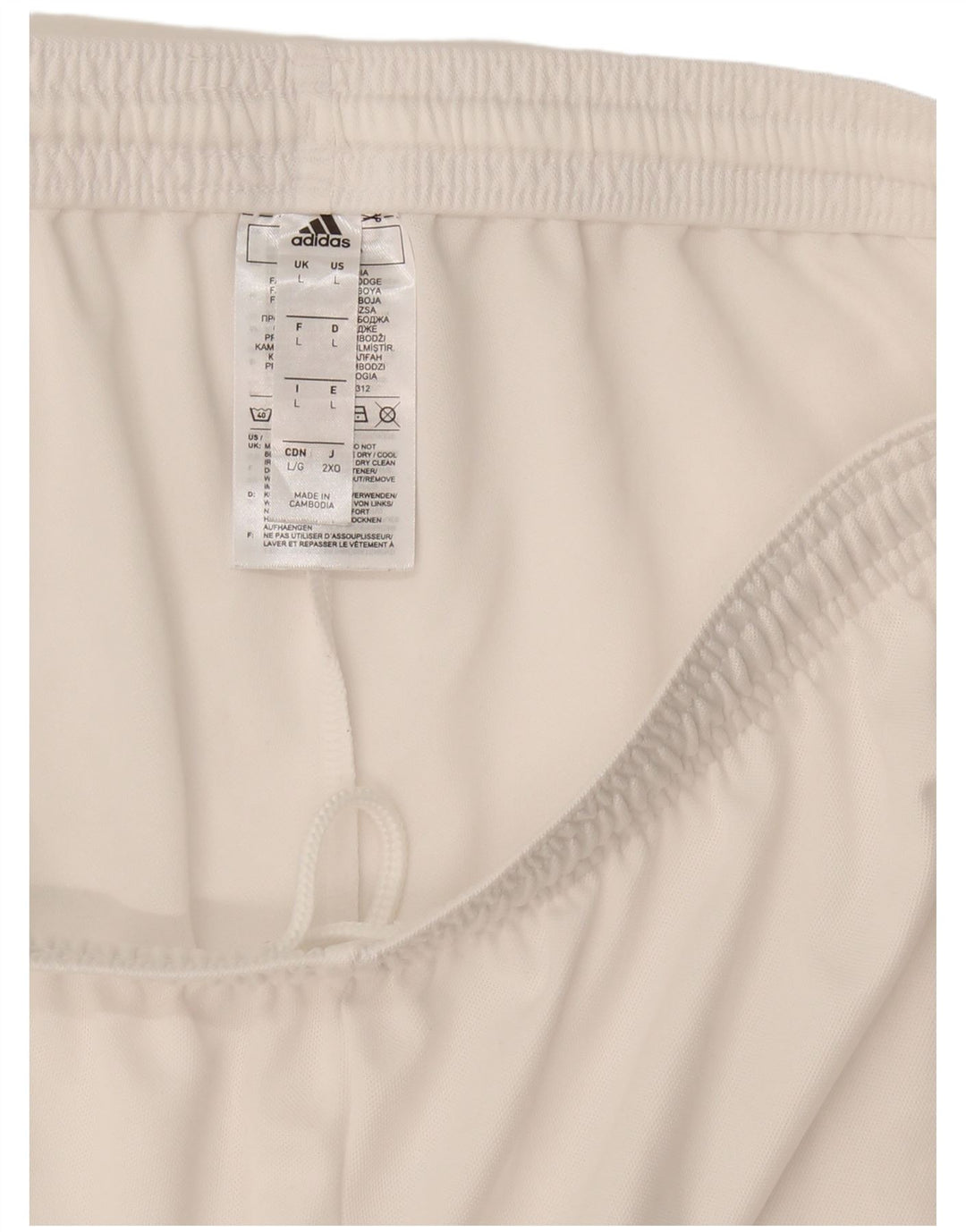 Adidas Sportsshorts til mænd store hvide polyester