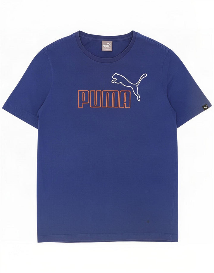 Puma Herre grafisk T-shirt Top Medium Blue