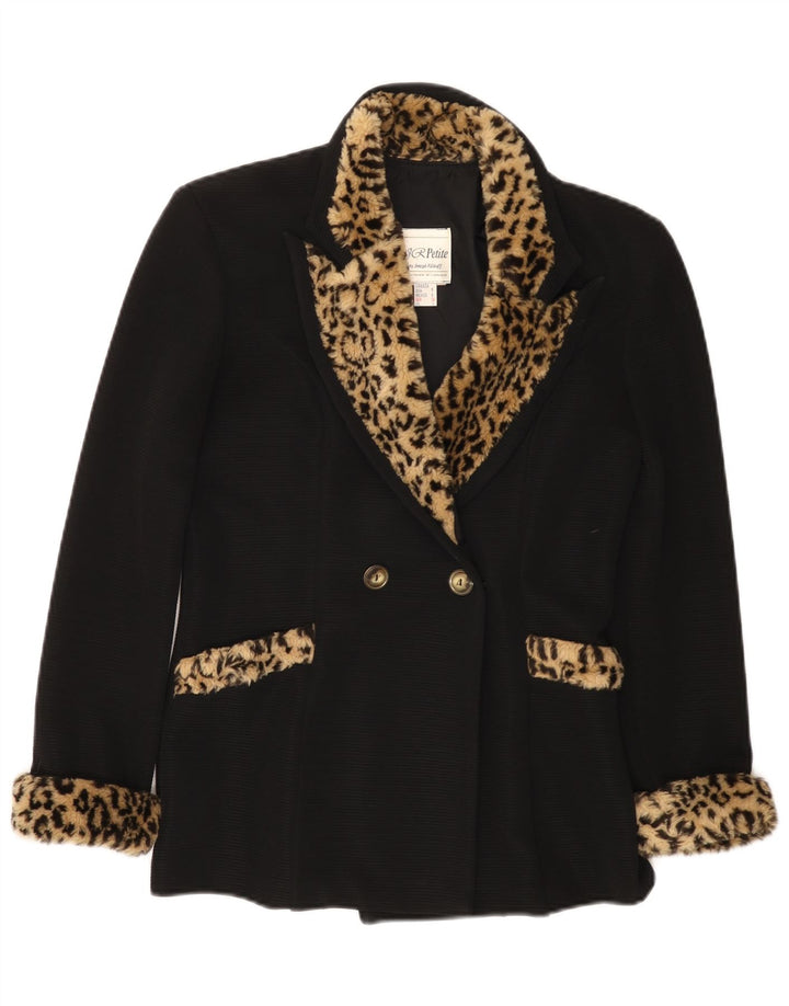 Joseph Ribkoff Dame Blazer Jacket UK 8 Small Black Animal Print
