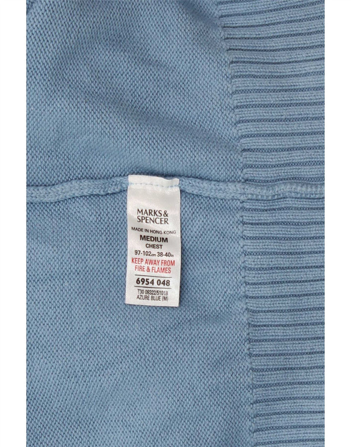 Marks & Spencer Herre Blue Harbor V-hals sweater Medium Bomuld