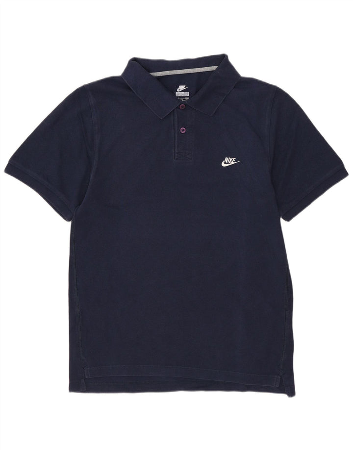NIKE Polo Shirt til mænd UK 36/38 Small Navy Blue