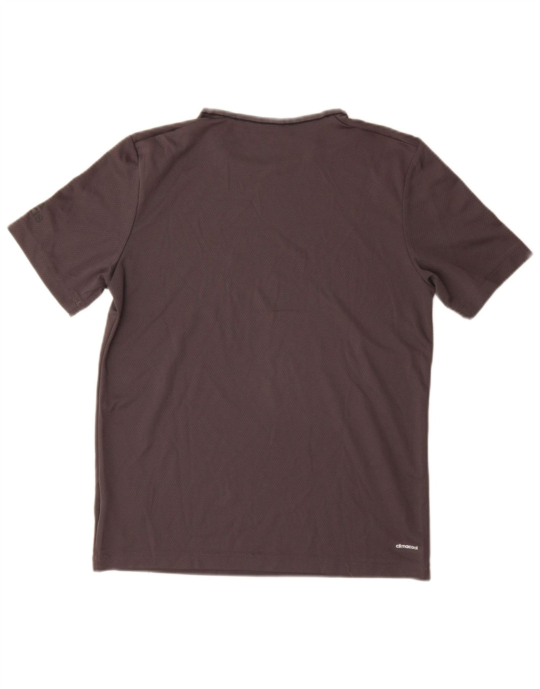 Adidas Dame Climacool T-Shirt Top UK 12 Medium Grå Polyester