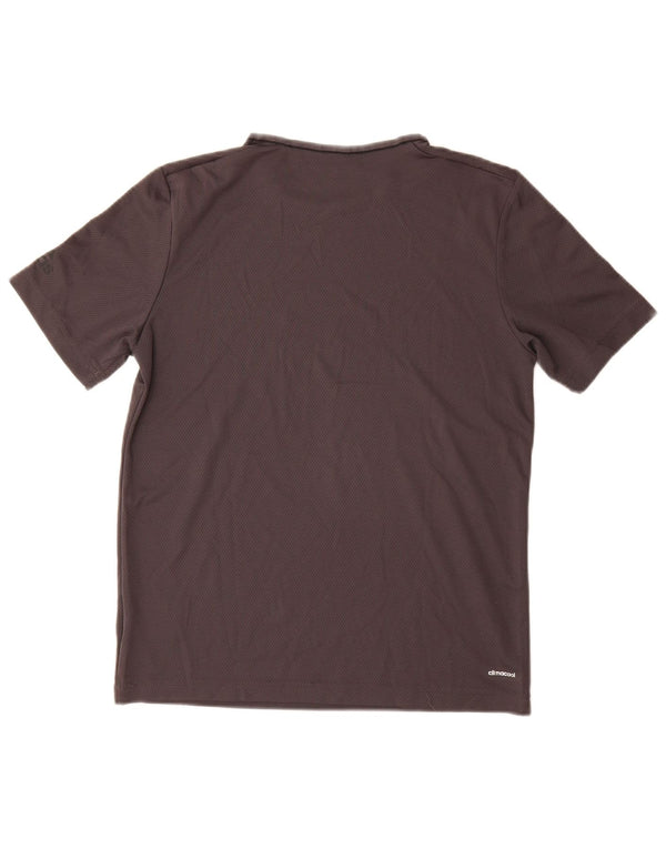 Adidas Dame Climacool T-Shirt Top UK 12 Medium Grå Polyester