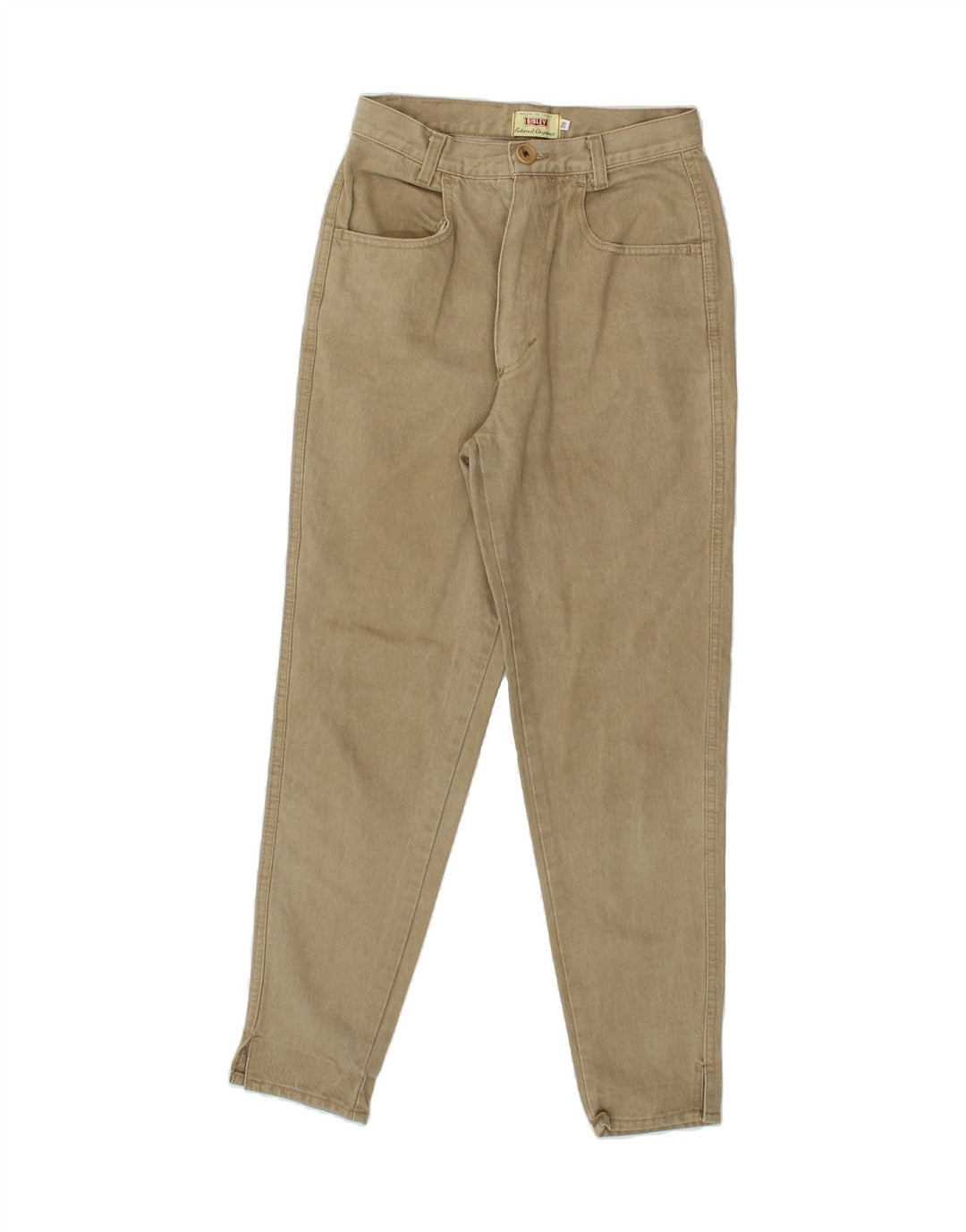 SISLEY Womens Relaxed Elegance Slim Jeans W28 L28 Beige Cotton Vintage Sisley and Second-Hand Sisley from Messina Hembry 