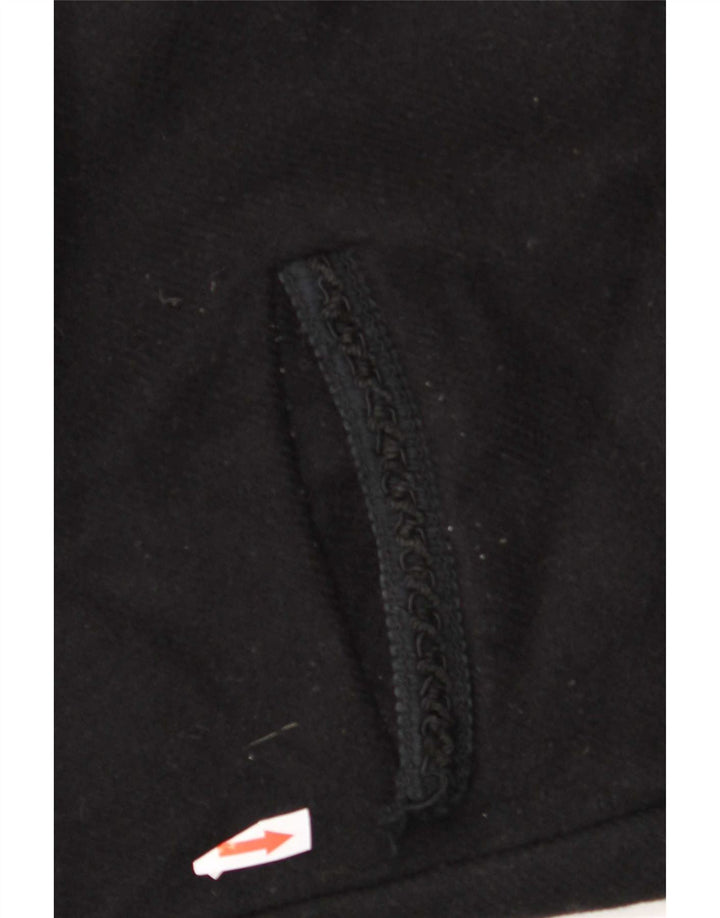 Zara Dame Hooded Bomber Jacket UK 14 Medium Black Wool