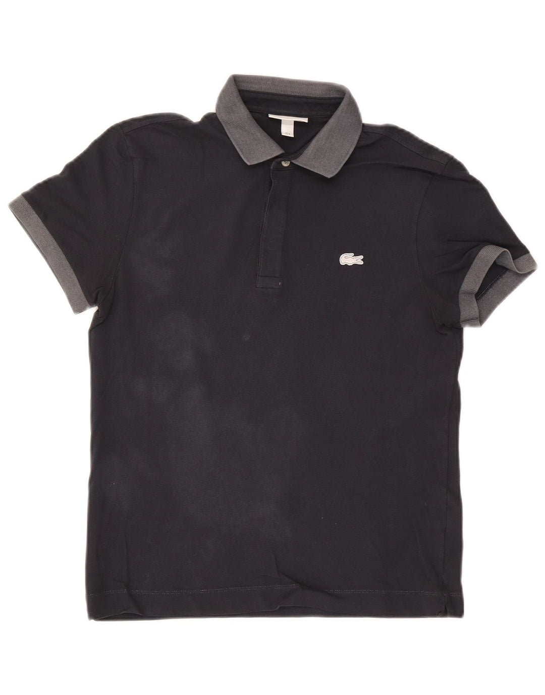 Lacoste Herre Regular Fit Polo Shirt Størrelse 3 Small Navy Blue Colourblock