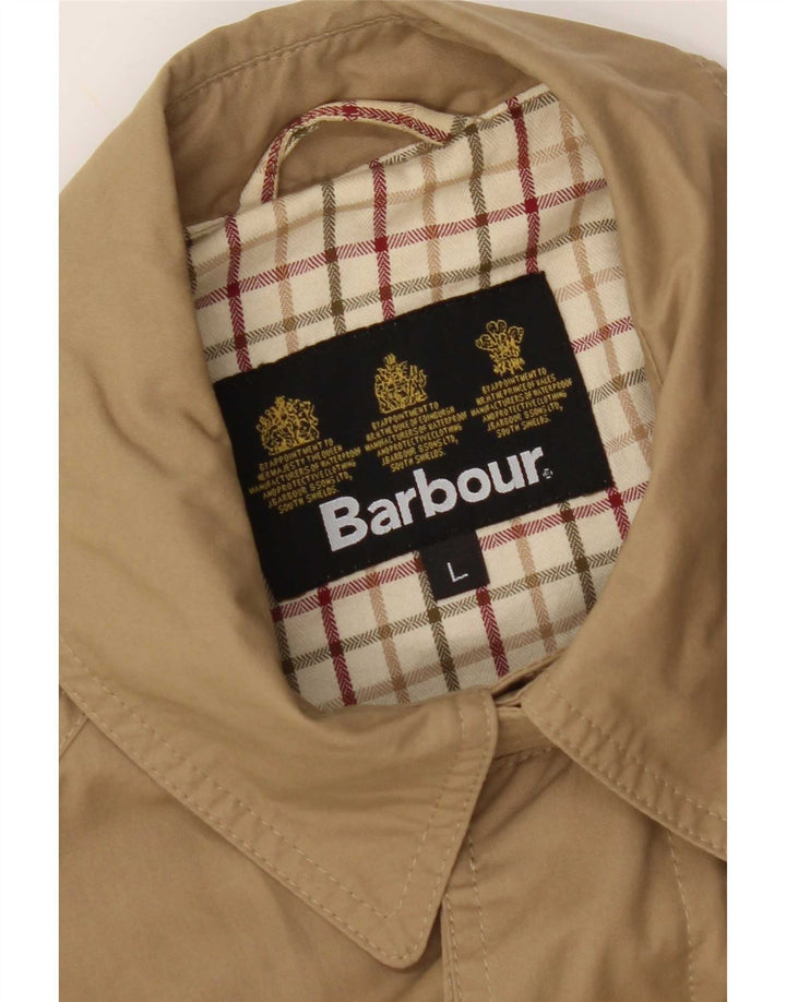 Barbour Herre Trench Coat UK 40 Stor Beige Bomuld
