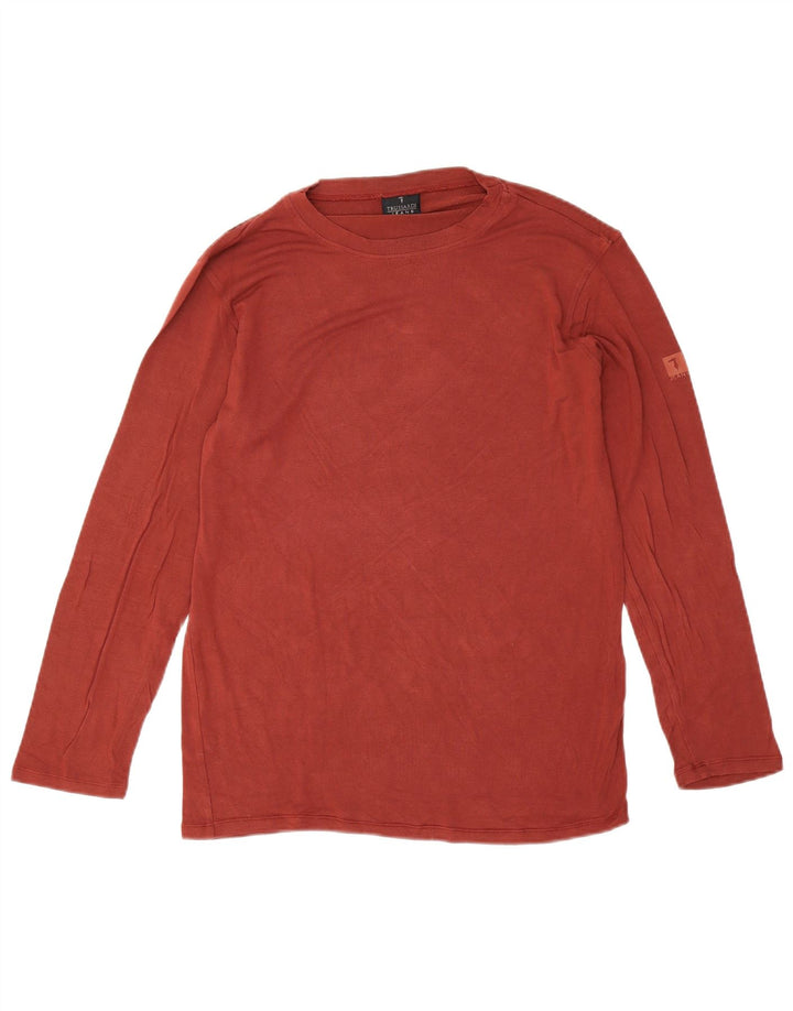 Trussardi Jeans Herre Top Langærmet Stor Rød Viscose