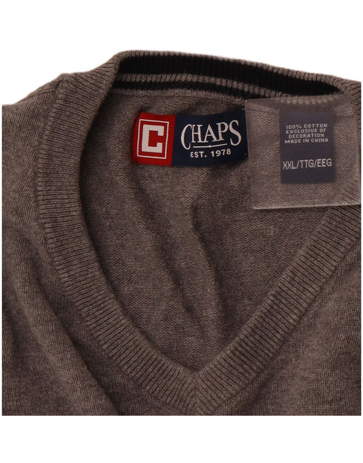 CHAPS Herrevest Tank Top 2XL Grå Bomuld