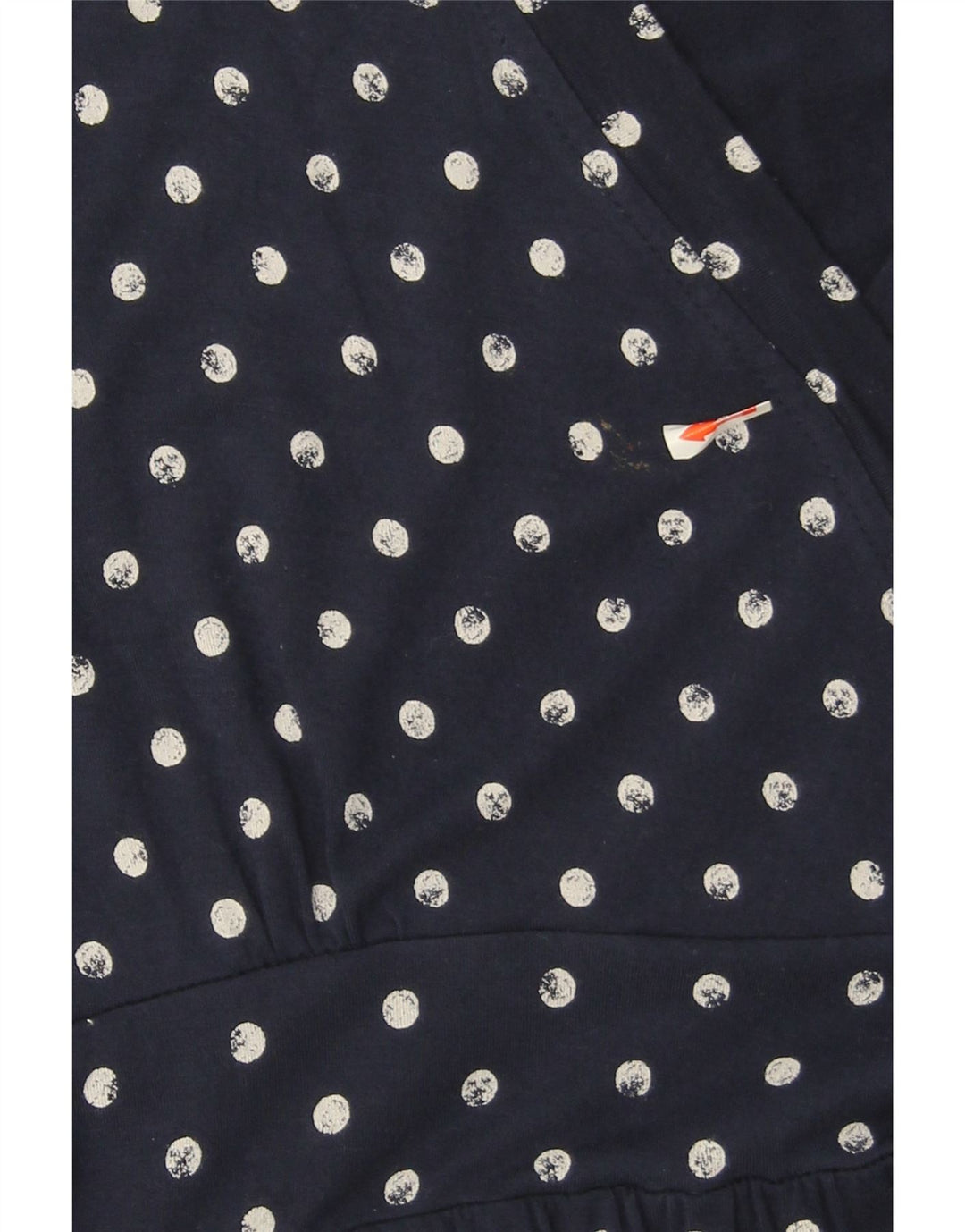 L.L.BEAN Womens A-Line Dress UK 12 Medium Navy Blue Polka Dot Rayon Vintage L.L.Bean and Second-Hand L.L.Bean from Messina Hembry 