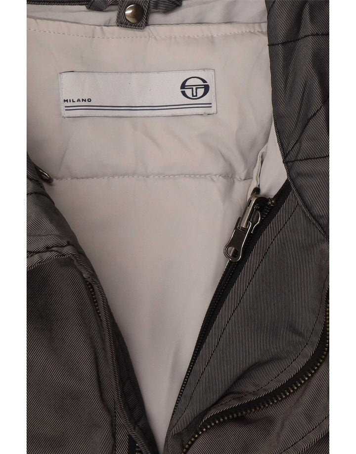 Sergio Tacchini Herre Utility Jacket UK 42 XL Grå Bomuld