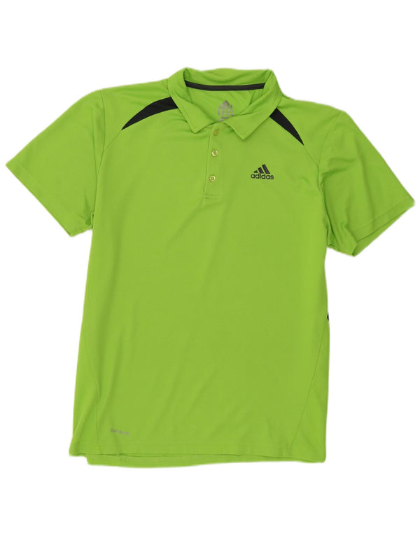 Adidas Dame Climalite Polo shirt UK 18 XL Grøn Colourblock
