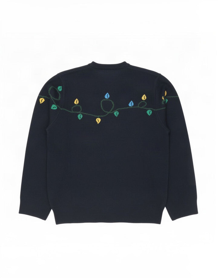 Marks & Spencer Herre sweater med rund hals, stor marineblå jul