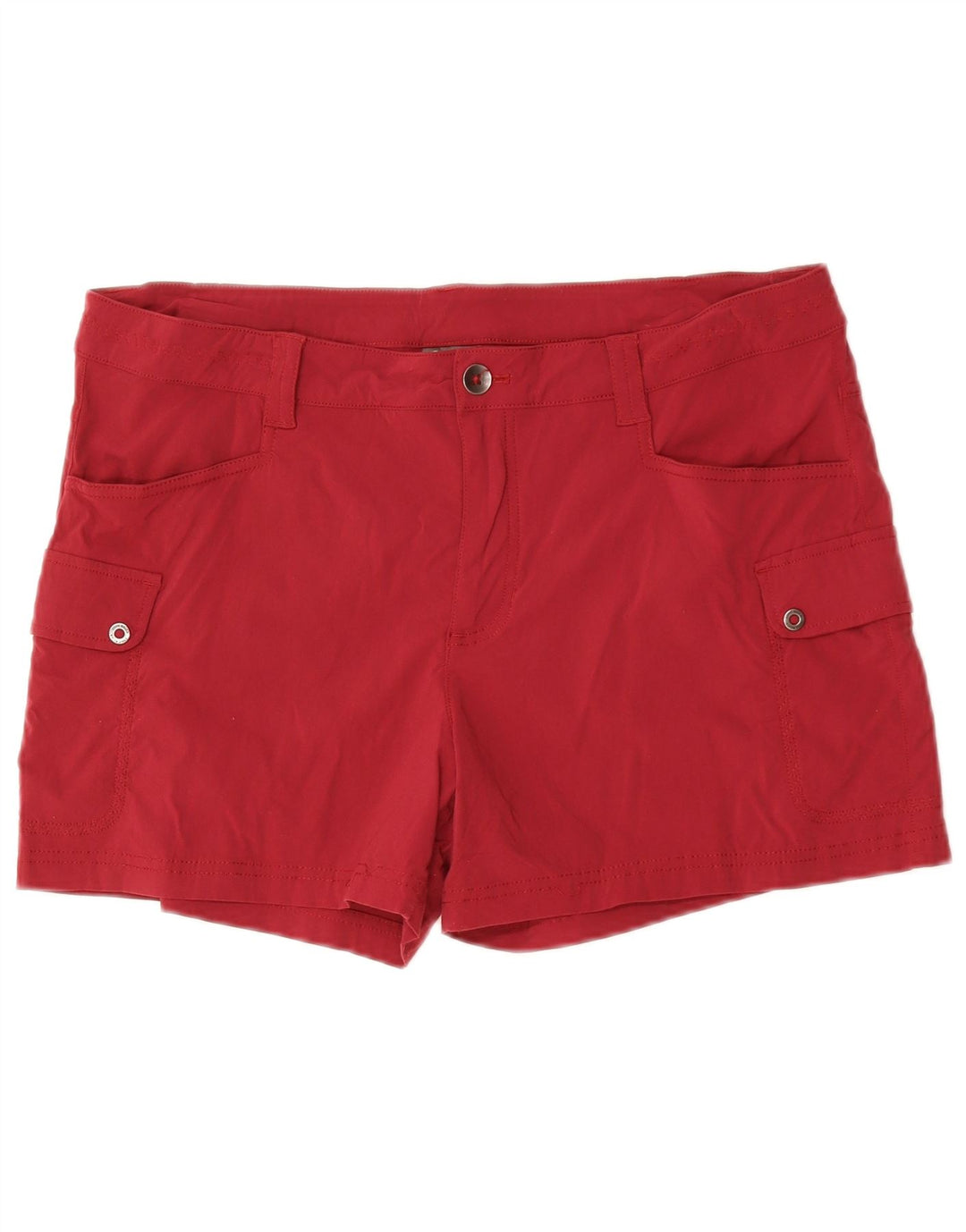 EDDIE BAUER Cargo Shorts til kvinder US 16 2XL W38 Burgundy Nylon