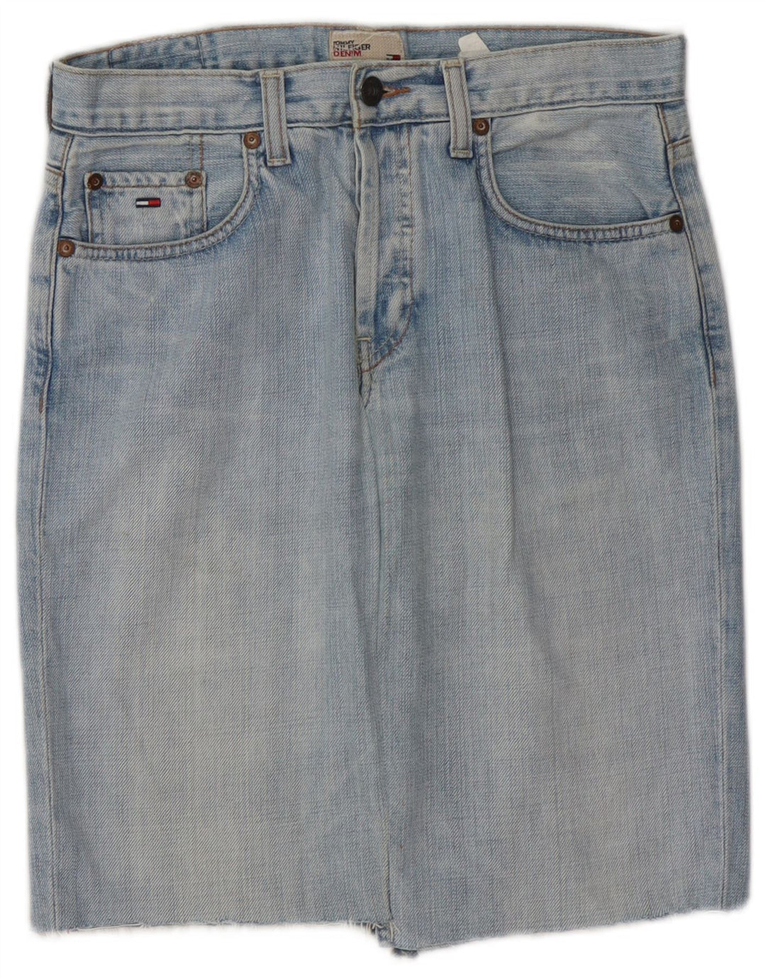 TOMMY HILFIGER Denimnederdel til kvinder W28 Mellemblå bomuld