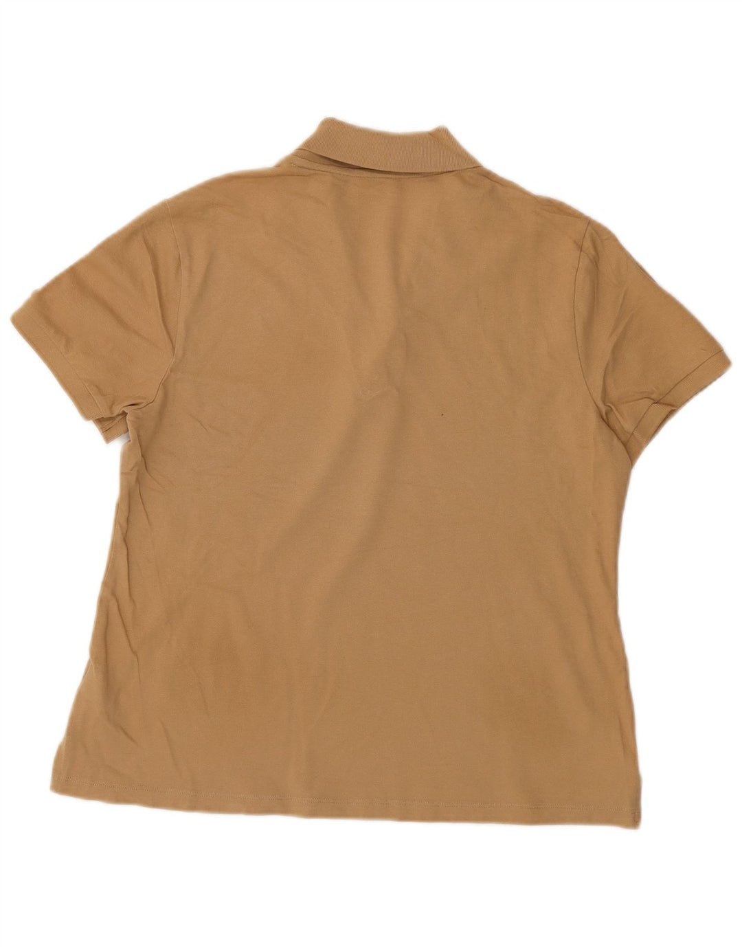 NAUTICA Dame Polo Shirt UK 18 XL Beige Bomuld