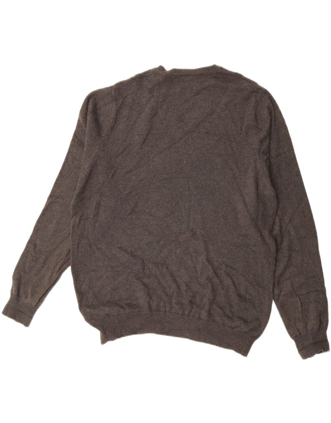 MARKS & SPENCER Herre Regular Fit V-hals sweater mellemgrå