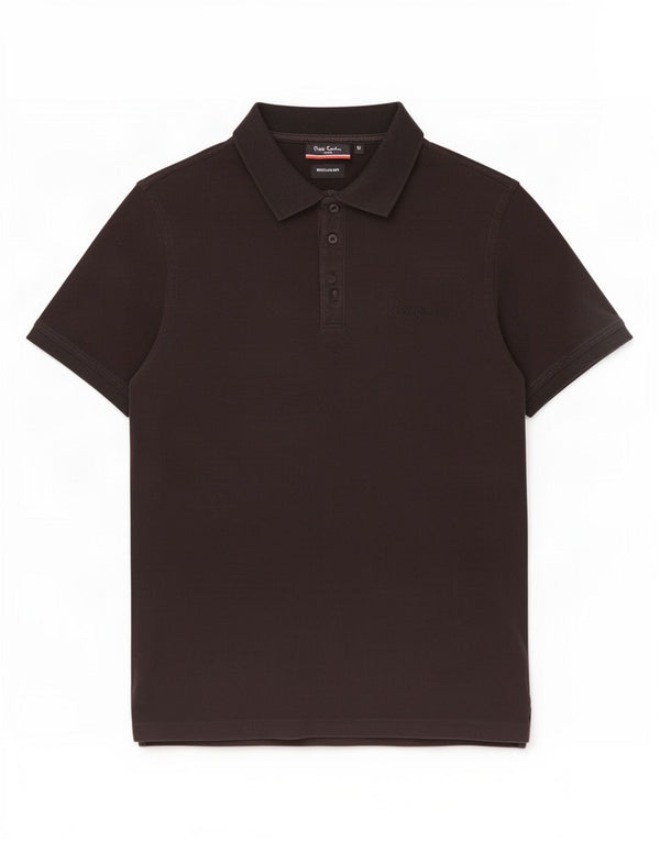 Pierre Cardin Herre Regular Fit Polo Shirt Medium Sort Bomuld