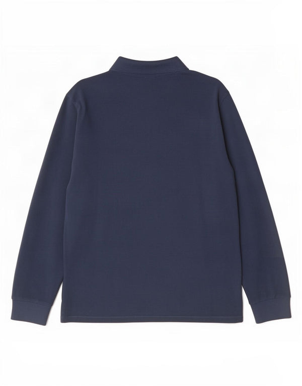 Paul Smith Mens Long Sleeve Polo Shirt Large Navy Blue Cotton
