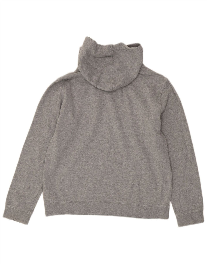 Hurley Dame Grafisk Hoodie Jumper UK 14 Stor Grå Bomuld