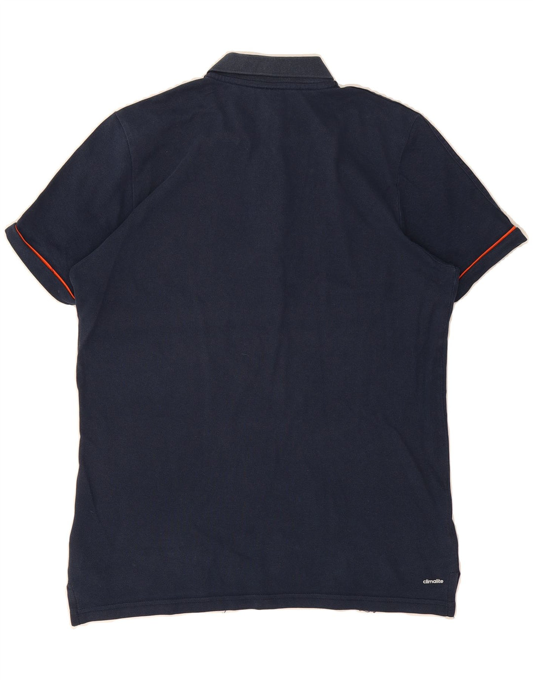 ADIDAS Mens Climalite Polo Shirt Medium Navy Blue Cotton Vintage Adidas and Second-Hand Adidas from Messina Hembry 